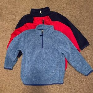 Cozy Fleece Pullover Bundle - Blue and Red